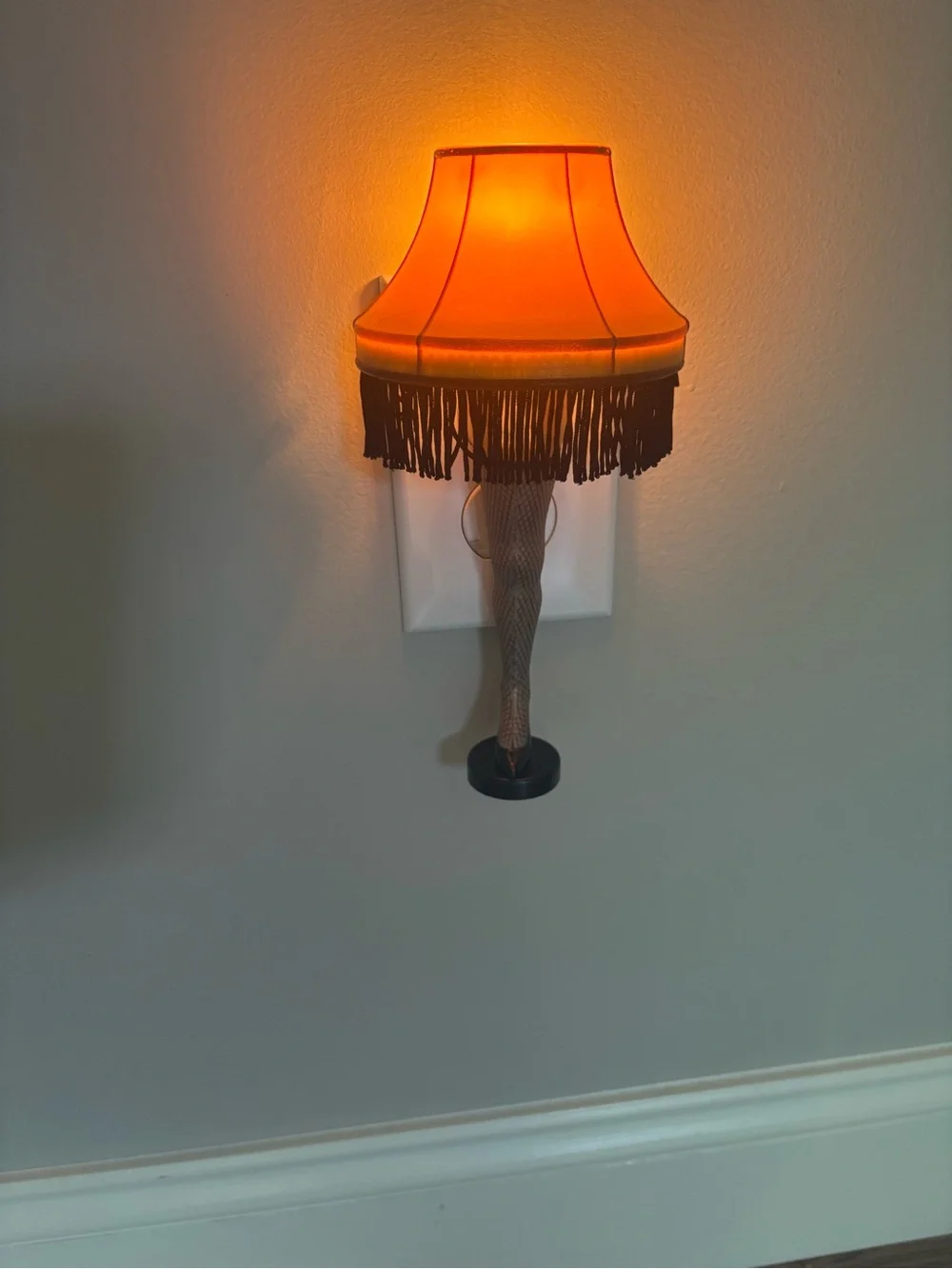A Christmas Story Leg Lamp Night Lite - Yellow Fringe